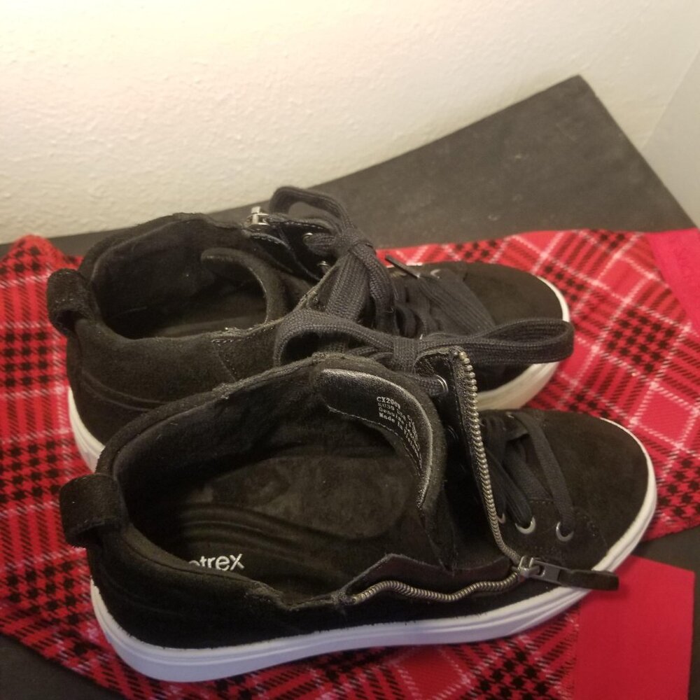 Aetrex Gianna Arch Support Platform Sneaker in Black Size 8.5 - Picture 8 of 14